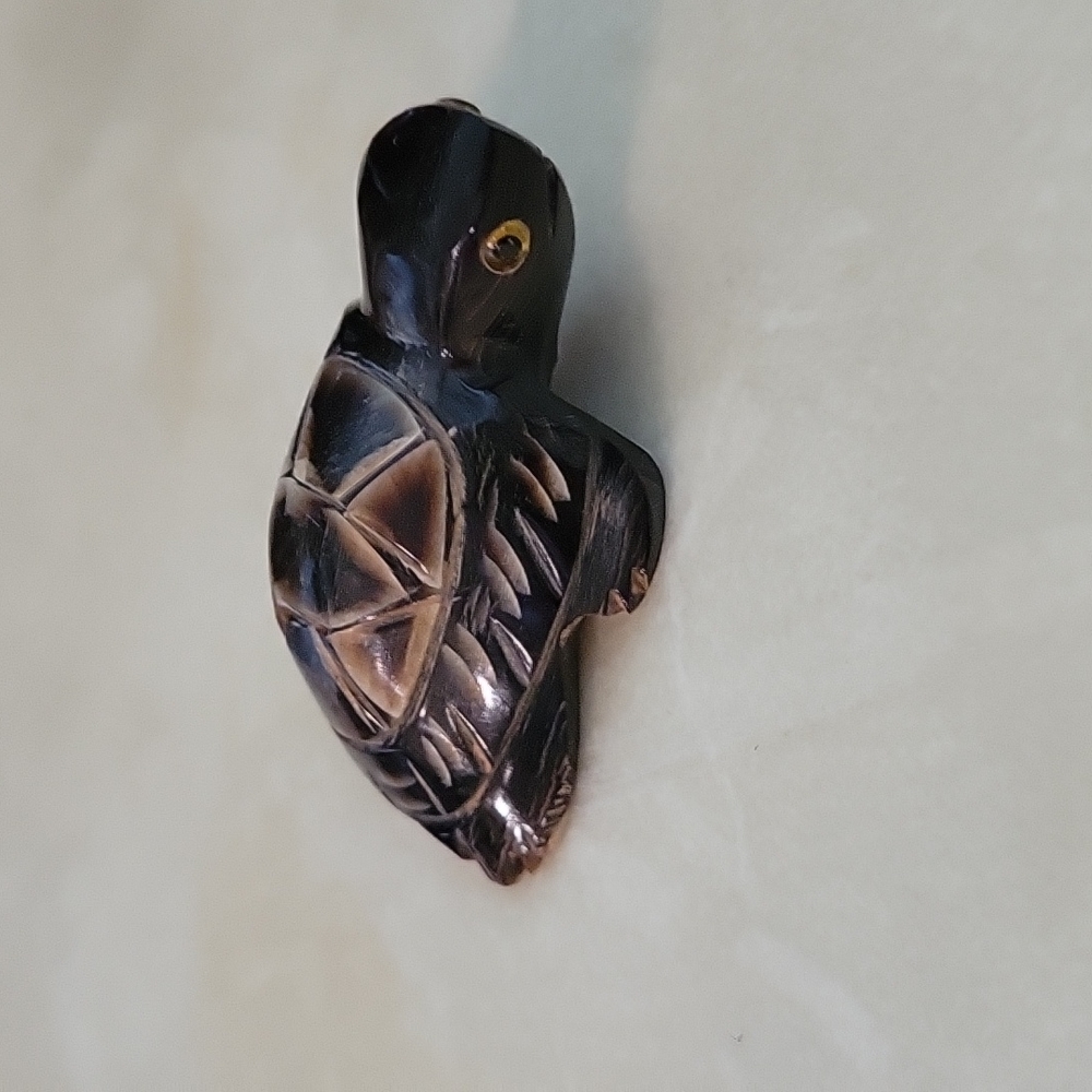 Mini 2 Inch Water Buffalo Horn Turtle Gifts & Collectibles